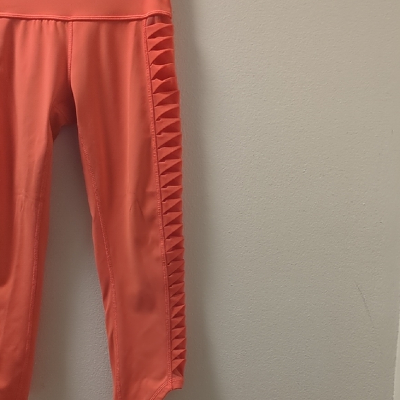 Lululemon Athletica Orange High-Waist Leggings - Picture 3 of 9